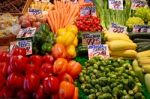 Fresh Vegetable Market Stock Photo