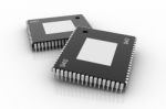 Electronic Integrated Circuit Chip Stock Photo