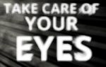 Take Care Of Your Eyes Blurred Light Leak Background Stock Photo