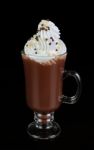 Chocolate Cocktail With Whipped Cream Stock Photo