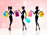 Shopper Shopping Shows Commercial Activity And Adults Stock Photo