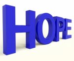 Hope Word Stock Photo