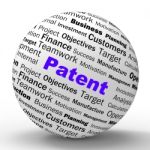 Patent Sphere Definition Shows Protected Invention Or Legal Disc Stock Photo