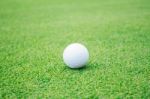 Golf On Lawn Stock Photo