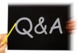 Q&a Message Means Questions Answers And Assistance Stock Photo