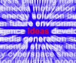 Ideas Word Stock Photo