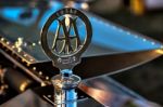Close-up Aa Badge On Rolls Royce Silver Dawn 1908 Stock Photo