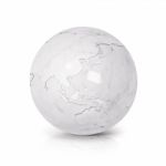 White Marble Globe 3d Illustration Asia & Australia Map Stock Photo