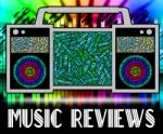 Music Reviews Represents Sound Track And Acoustic Stock Photo