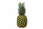 Ripe Pineapple Isolated On White Stock Photo