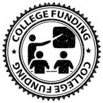 College Funding Shows Fundraising Stamped And Financial Stock Photo