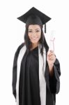Picture From A Young Graduation Woman Stock Photo