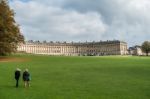 View Of The Royal Crescent In Bath Somerset Stock Photo