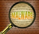 Data Malware Means Search Infection And Searches Stock Photo