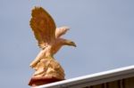 Plastic Model Of An Eagle On A Building In Callao Salvaje Teneri Stock Photo