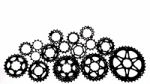 Bicycle Cassette On Silhouette Stock Photo