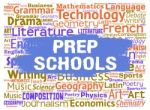Prep Schools Indicates For Fee Study And Tutoring Stock Photo