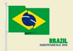 Brazil Independence Day With Brazil Flag Stock Photo