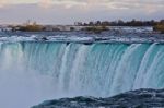 Beautiful Isolated Picture Of Amazing Powerful Niagara Waterfall Stock Photo