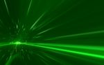 Abstract Green Speed Lens Flare  On Black Background Stock Photo