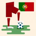 Portugal National Soccer Kits Stock Photo