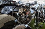 Cockpit Of Old Vintage Car Stock Photo