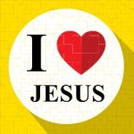 Love Jesus Indicates Amazing And Great Savior Stock Photo