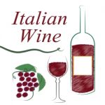 Italian Wine Shows Alcoholic Drink And Booze Stock Photo
