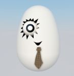 One Eyed Easter Egg Stock Photo