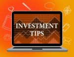 Investment Tips Represents Knowledge Growth And Shares Stock Photo