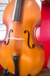 Violin Orchestra Musical Instrument In The Shop Stock Photo