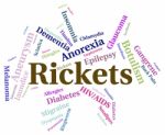 Rickets Illness Shows Defective Mineralization And Attack Stock Photo