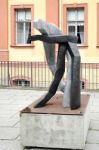 Modern Sculpture In Weimar Stock Photo