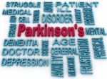 3d Parkinson's Disease Symbol Isolated On White. Mental Health S Stock Photo