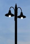 Street Lamp On Twilight Time Stock Photo