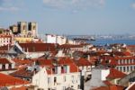 Lisbon Cityscape With S頃athedral Stock Photo