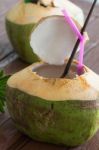 Coconut Water Drink Stock Photo