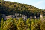 View Of Gwrych Castle In Abergele Conwy Stock Photo
