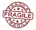 Fragile Stamp Stock Photo