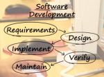 Software Development Diagram Stock Photo