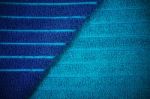 Blue Striped Beach Towel Background Stock Photo