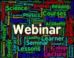 Webinar Word Represents Training Www And Lesson Stock Photo