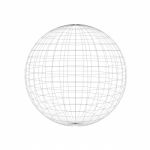 Wireframe Of Sphere Stock Photo