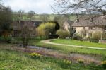 Scenic View Of Upper Slaughter Village Stock Photo