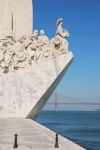 Monument To The Discoveries In Lisbon Stock Photo