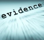 Evidence Definition Displays Crime Scene Investigation And Polic Stock Photo