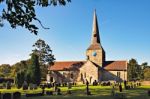 View Of Horsted Keynes Church On A Sunny Autumn Day Stock Photo