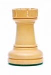 Wooden Rook Chess Stock Photo