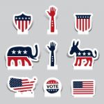 Presidential Election Paper Cut Stock Photo