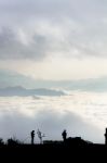 Landscape Of Cloud Above Cordillera In The Morning Stock Photo